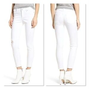 Articles of Society Carly skinny crop white Jean sz 28